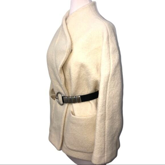 ba&sh Cliff Wool Belted Coat Ecru NWOT Large - Picture 7 of 13